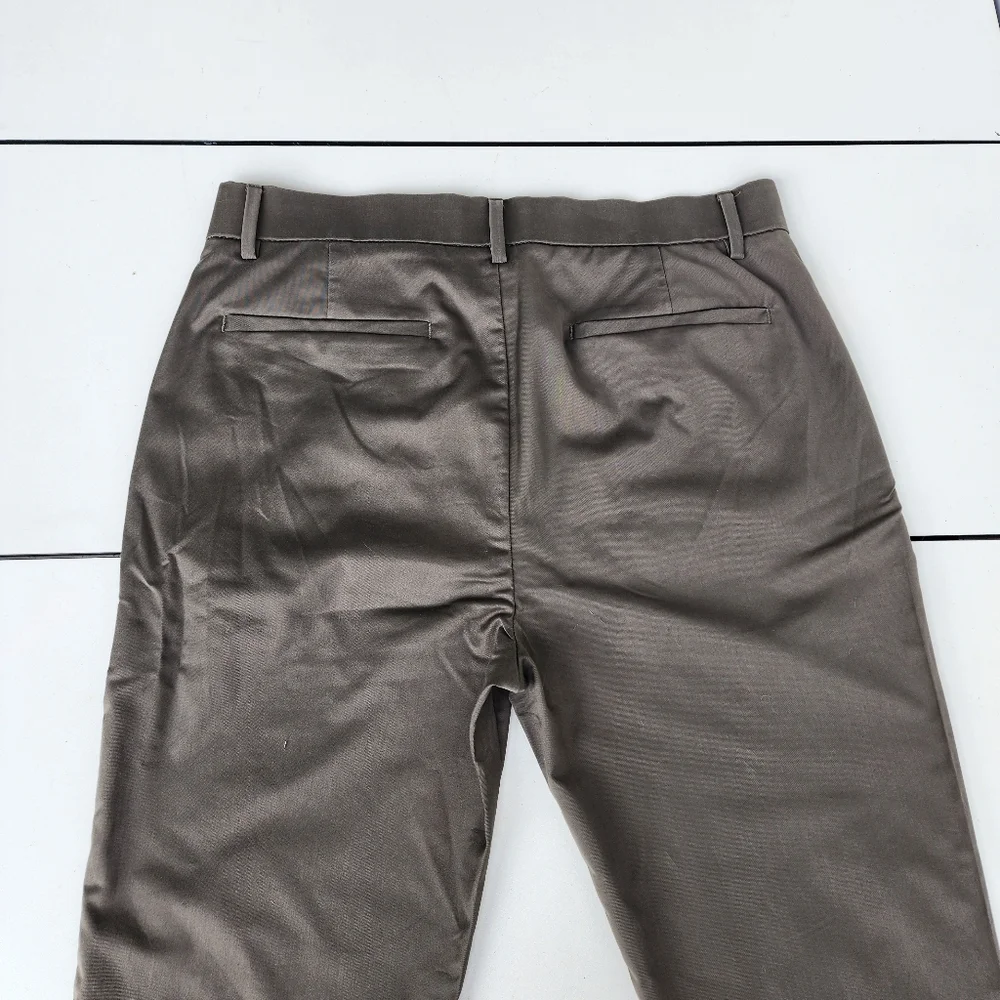 Banana Republic Dress Trouser Pants Mens Tan Slim Fit Easu Care 32x32